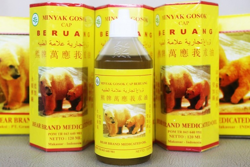 Minyak Gosok Cap Beruang Asli Makassar