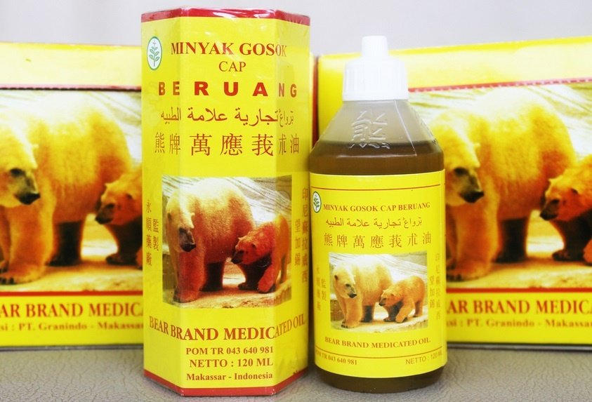Minyak Gosok Cap Beruang Asli Makassar